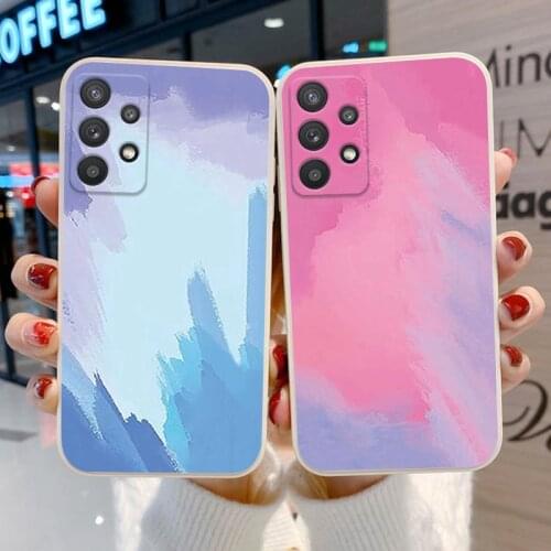 Color Cases For Samsung A32 A51 A50 A31 A52 A12 A71 A21S A72 S21 Plus Ultra A30S A50S Fundas Soft TPU Silicone Back Phone Cover