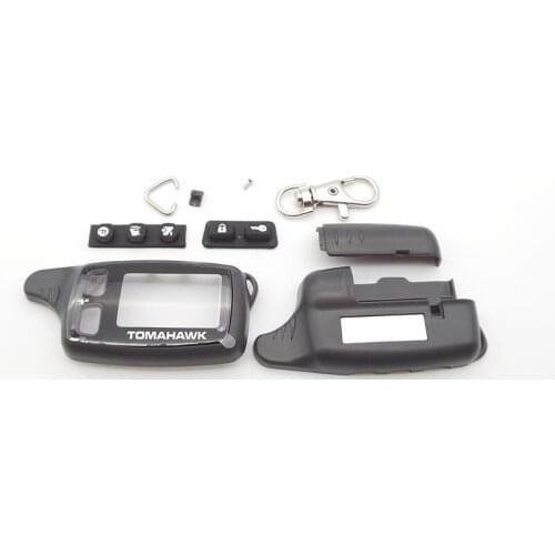 Tomahawk tw9010 Key Shell Keychain Case For russian Version tomahawk tw9010 tw9020 tw9030 lcd Remote Two Way Car Alarm System