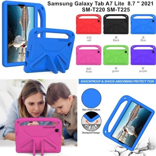 Case For Samsung Galaxy Tab A7 Lite Case 2021 SM-T220 SM-T225 8.7 "Case, EVA Materials Tablet Stand Cover Kids Case