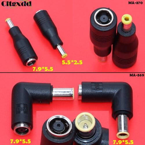 Cltgxdd 1pcs DC jack 7.9 *5.5mm female to 5.5 *2.5mm 7.9X5.5mm male DC Power Plug Adapter For IBM Lenovo Laptops Adapter
