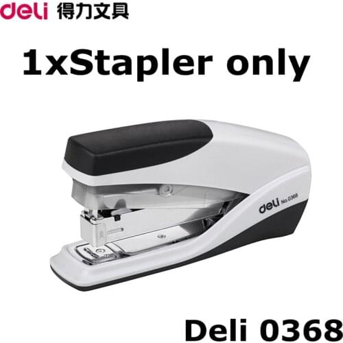 Deli 0368 manual power saving Stapler match 12# 24/6 & 26/6 staples 20 pages capacity hand paper bingding machine shipping free