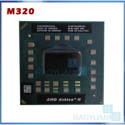AMD Athlon II Dual-Core Mobile M320 AMM320DBO22GQ notebook CPU processor laptop also sale M360 M340