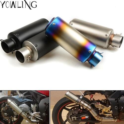 Exhaust Pipe Motorcycle Muffler Escape Carbon Fiber Exhaust Muffler DB KILLER For Kawasaki Z900 ER-N ersys 650 1000 Z800 Z1000