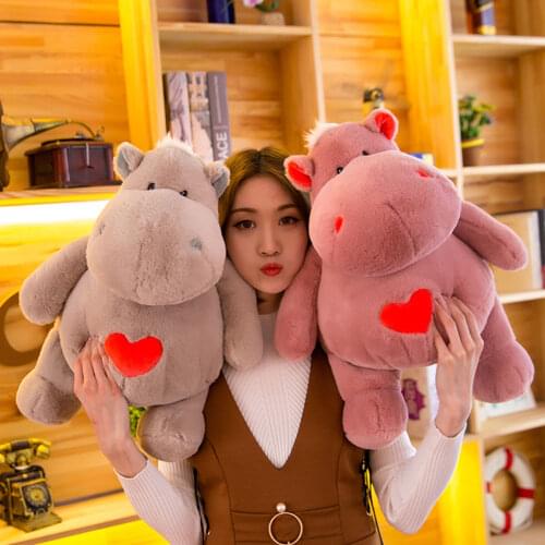 30 Cm 40 Cm Children’s Plush Toy Doll Hippo Rag Doll Sleeping Pillow Cute Child Birthday Christmas Gift Free Shipping