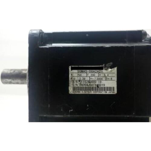 Used Tested Working AC Servo Motor SGMAS-08A2A21 Spot