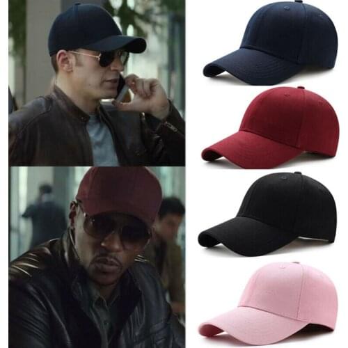 Women Men Unisex Fashion Visors Solid Color Adjustable Plain Cap Curved Sun Baseball Cap Sport Outdoor Hip-Hop Hat