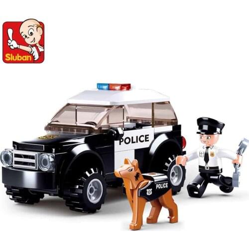 11206 City Police Patrol Car Model Figure Blocks Educational Construction Building Bricks Toys For Children Christmas Gift