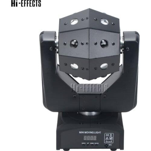 Dj Laser Disco Led Strobe 16*3W RGBW 3in 1stage Moving Head Light Unlimited Rotate Good Effect Use For Party KTV Club Bar