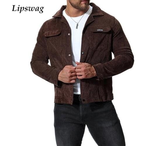Lipswag Mens Corduroy Jackets