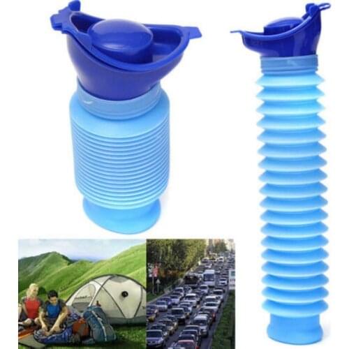 Outdoor Car Reusable Folding Urine Bag Urinal Holder Collector for Adult Kid