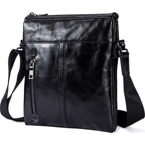 Fashion Men Travel Business Crossbody Shoulder Bag Cow Genuine Leather Messenger Bags for Man Sacoche Homme Bolsa Masculina Hot