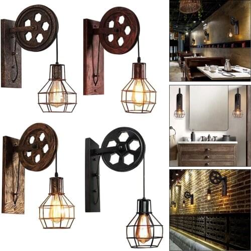 Wall Lamp Fixture Sconce E27 Kitchen Light Indoor Loft Decoration Rust