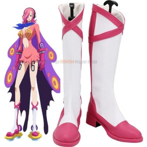 Vinsmoke Reiju Shoes Cosplay One Piece Reiju Cosplay Boots Leather Shoes Custom Made