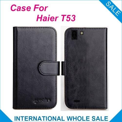 Original! Haier T53 Case ,6 Colors High Quality Leather Exclusive Case For Haier T53 Cover Phone Bag Tracking