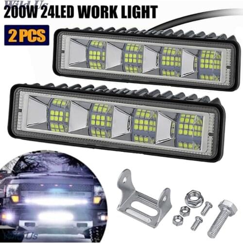 2 Pcs/set 6inch LED Work Light Spot Beam Bar Car SUV OffRoad Driving Fog Lamps