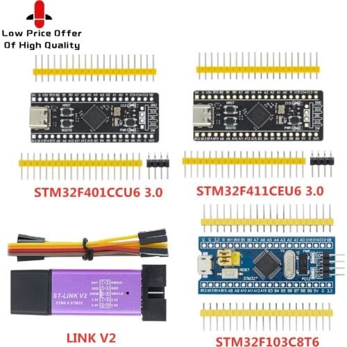 SAMI TM32F401 STM32F411 Development Board V3.0 STM32F401CCU6 STM32F411CEU6 STM32F4 Learning Board ST-LINK V2 STM32F103C8T6 RAM