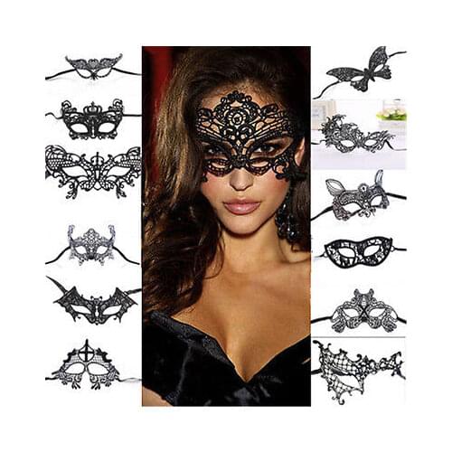 Sexy Women Lace Eye Mask Masquerade Ball Prom Halloween Costume Play Accessories