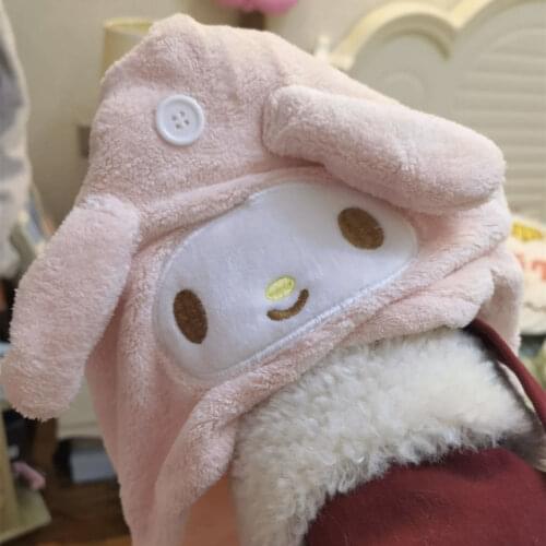 Hello Kitty Cinnamon Dog Dry Hair Cap Female Quick Dry Wipe Hair Towel Pack Turban Shower Cap Long Hair Dry Hair Towel
