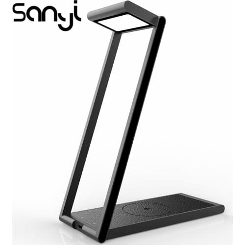 LED Wireless Charging Desk Lamp 180 Degree Foldable Desk Lamp For Study/Office Soft Light Night Lamp Eye-Protect Bedroom Light