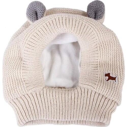 Warm Winter Hat for Large Dog Pet Rabbit Ear Costume Neck Ear Warmer Protector Warm Pet Hoods Dog Hat