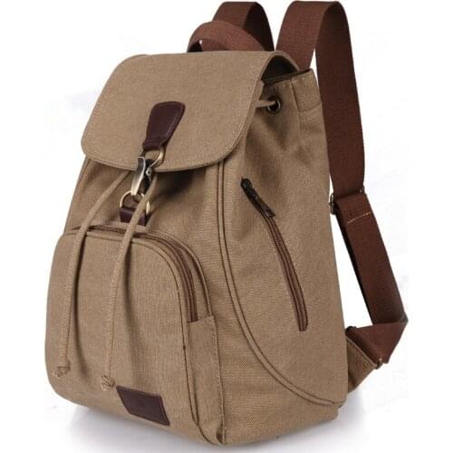 HUBOONE Vintage Canvas Women Backpacks Student School Bag for Teenager Girls Travel Backpacks Female Bagpack Mochila Mujer 2019