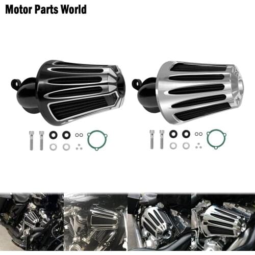 Motorcycle Air Cleaner Intake Filter Syetem Black/Chrome For Harley Dyna FLSTNSE FXDLS FLSTSE Softail Tourinig Street Road Glide