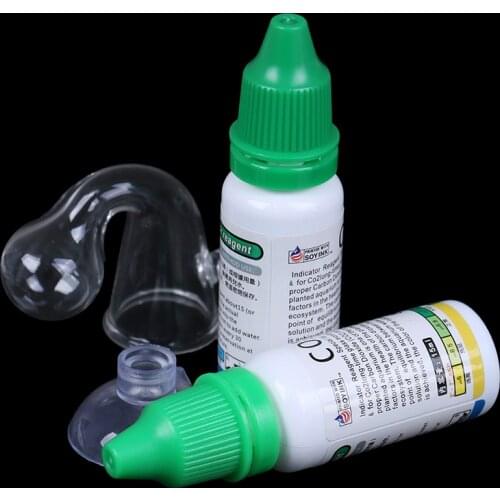1 set Aquarium CO2 Indicator Solution Fish Tank Liquid Test PH Long-term Monitor CO2