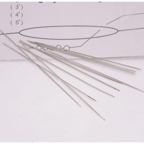 10 PCS Beading Loom Needles 55mm Long Dia. 0.6mm Big Eye Hole