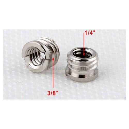 10PCS 1/4 to 3/8 Tripod Convert Adapter Screw For Camera Tripod Monopod head Mount Screw Wholesale