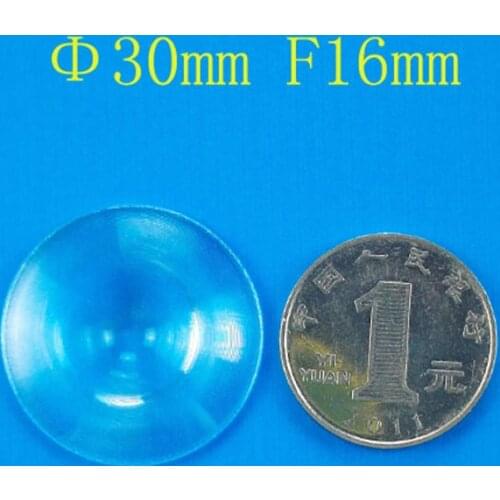 5pcs 30mm Diameter Small Round Plastic Fresnel Condense Lens Focal Length 16mm for Projector Plane Magnifier,Solar Concentrator