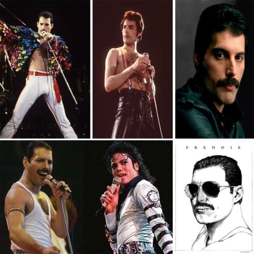DIY Diamond Painting Queen Band Freddie Mercury 5D Diamond Embroidery Rhinestones Pictures Full Diamond Mosaic Decoration Gifts