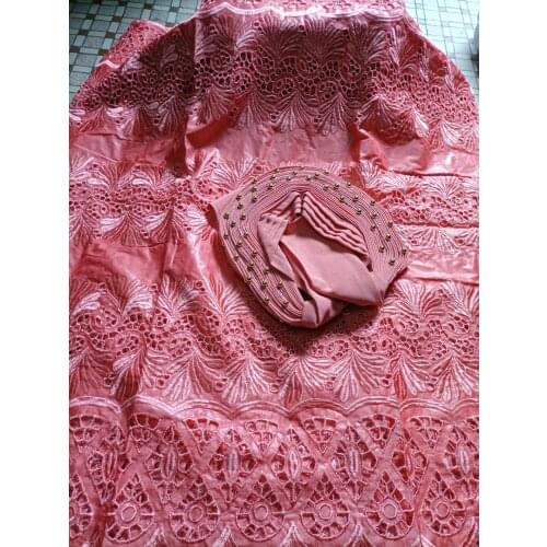 Jacquard brocade fabric bazin brodé de dubaï de haute qualité bazin riche fabric african fabric lace nigerian gele headtie 7yard