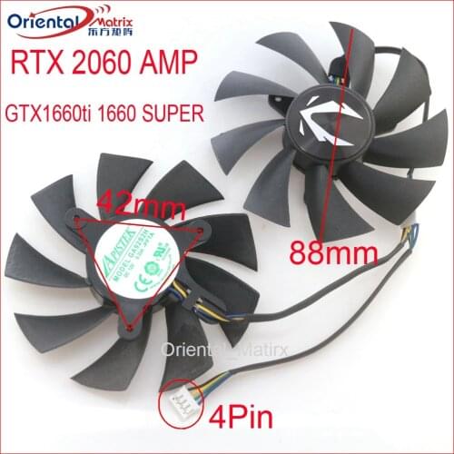 Free Shipping GA92S2H -PFTA 12V 0.35A 88mm 4Pin For ZOTAC RTX 2060 AMP GTX1660ti 1660 SUPER Graphics Card Cooling Fan