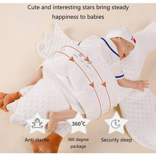 Big White Goose Stuffed Animal Plush Toy Newborn Comfort Soothing Pillow Baby Sleeping Artifact Gifts for Boys Girls Children