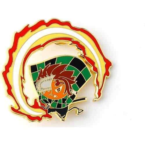 Badge Brooch Cartoon Character Enamel Pin Jewelry Demon Slayer Character Pin Brooch Ladies Men Children Gift XZ1111