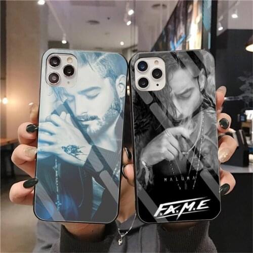 Maluma Hip Hop Rapper Phone Case Tempered Glass For iPhone 12 Pro Max Mini 11 Pro XR XS MAX 8 X 7 6S 6 Plus SE 2020 Cover