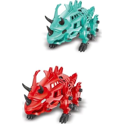 Electric Dinosaur Vehicle Magic Car Toys Transforming Dinosaur Toys Car Sound Auto-deformed Dino Racer Kid Car For Boys Gifts