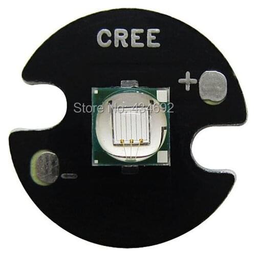 Epileds 5050 XML 8W UV Purple 395NM - 400NM Led Emitter Lamp Light 3.4-3.8V 2600mA On 16MM/20MM Black PCB Board