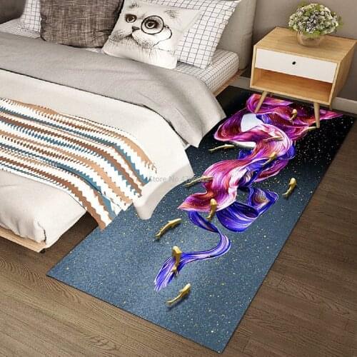 Ins wind gold diamond velvet carpet light luxury living room coffee table blanket bedroom bedside carpet bay window floor mat