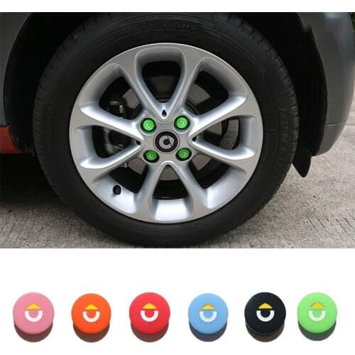Car Wheel Hub Screw Cover Nut Caps Bolt Rims For Smart Fortwo Forfour 453 451 450 Crossblade City Coupe Roadster Coupe Forjeremy