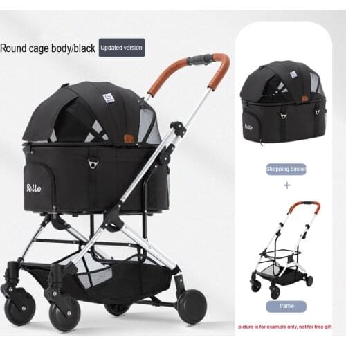 Pet Stroller Transportation Dog Accessories Carrier For Dogs Aluminum tube Pet Cart Separation Of Car Bag Cat Dog Travel Car Bag
