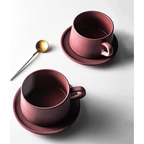 Mug Home Office Coffee Cup Milk Cup Office Water Cup Ceramic Cup Pottery Pattern Teacup Retro Restaurant Coffee Cup Wine Cup