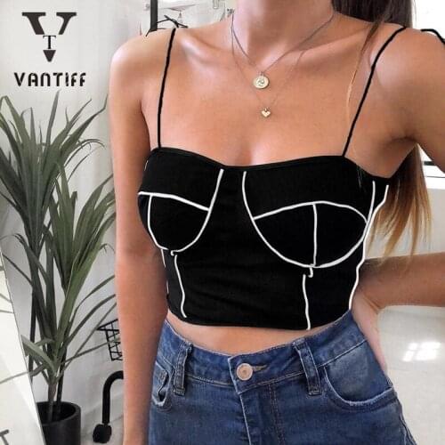 Summer Sexy Crop Tank Tops Women Boho Crop Top Bodycon Tanks Female Fashion Streetwear Halter Top Black Tops for Women Street