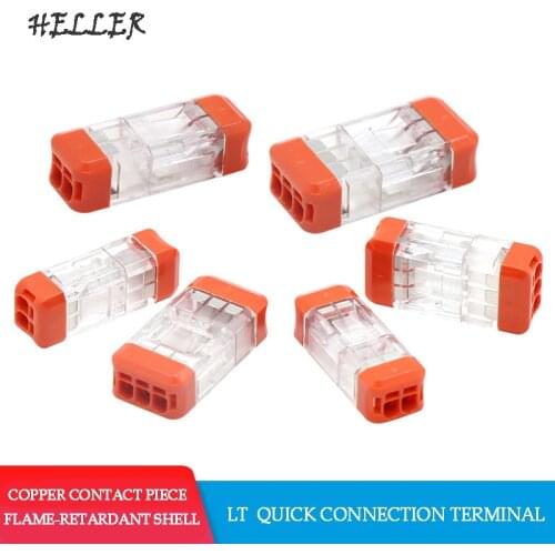 LT 22/33 Fast Wire Cable Connectors Mini Universal Compact Conductor Spring Splicing Wiring Connector Push-in Terminal Block