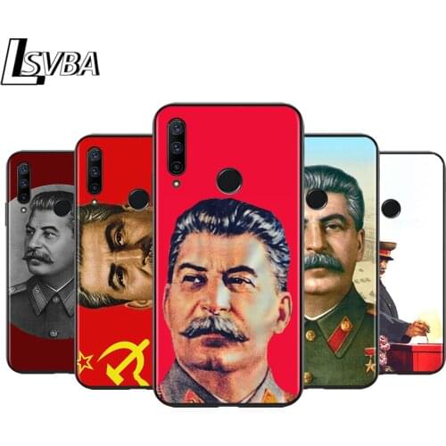 Anti-Fall Soft Black Cover Stalin Soviet Union For Huawei Honor 30 20 10 9X 9 Lite Pro V20 20S 9S 9A 9C 9N Phone Case