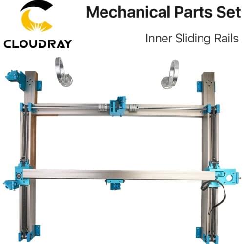 Cloudray Inner Slide Guide Rails+ 1 Pcs Focus Lens + 3 Pcs Reflective Mirror for CO2 Laser Engraving Cutting Machine
