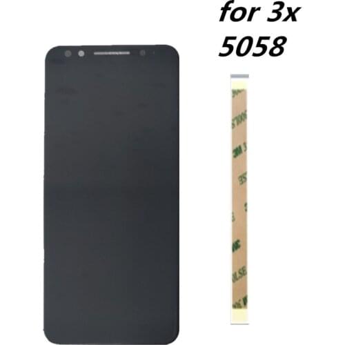 New 5.7inch For alcatel 3x 5058i 5058y 5058 LCD Assembly Display + Touch Screen Panel Replacement for alcatel 5058 Cell Phone