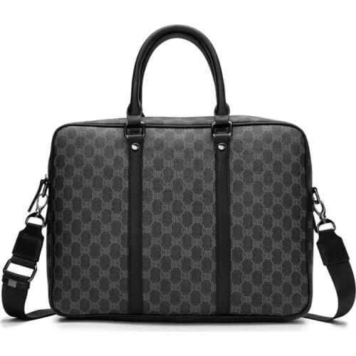 Luxury Brand Design Fashion Men Briefcase Business Travel Laptop Handbag Male Office Work Laptop Documents Satchels Shoulder Bag
