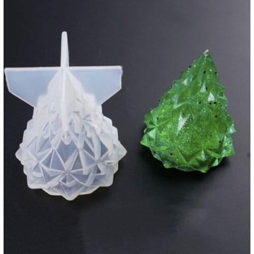 Silicone Mold DIY Christmas Tree Bedroom Lamp Container Molds Epoxy Handmade Crafts Charms Jewelry Making Tools