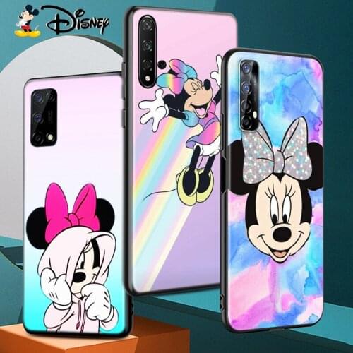 Silicone Cover Mickey mouse color For Realme 7 7i 6S 6i 6 5S 5i 5 3 3i 2 XT Narzo 20 10 Pro Black Soft Phone Case
